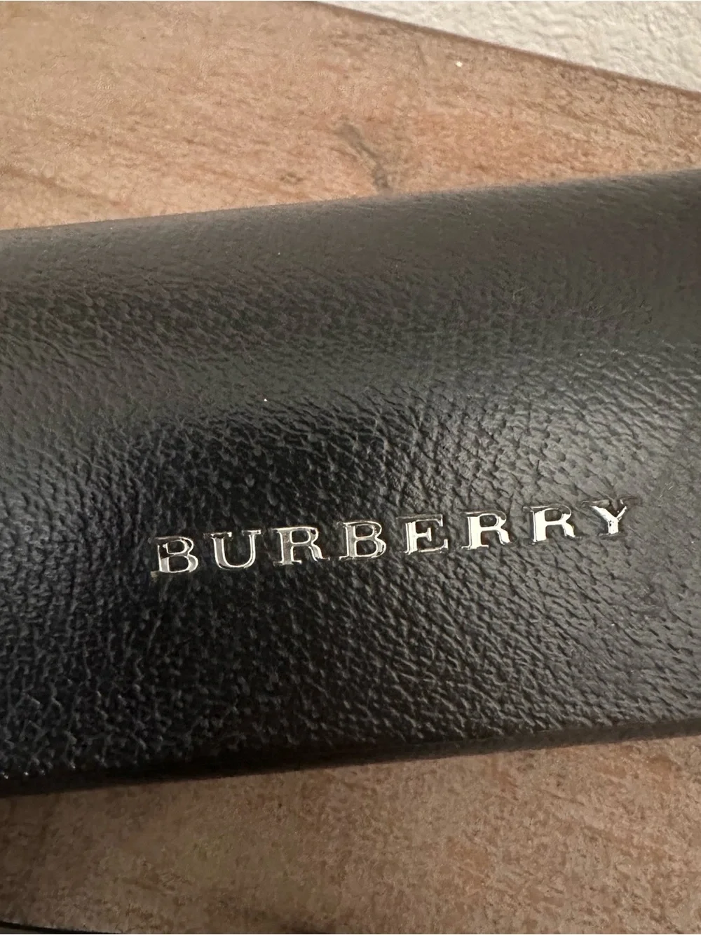Burberry Black Rectangular Sunglasses with Case